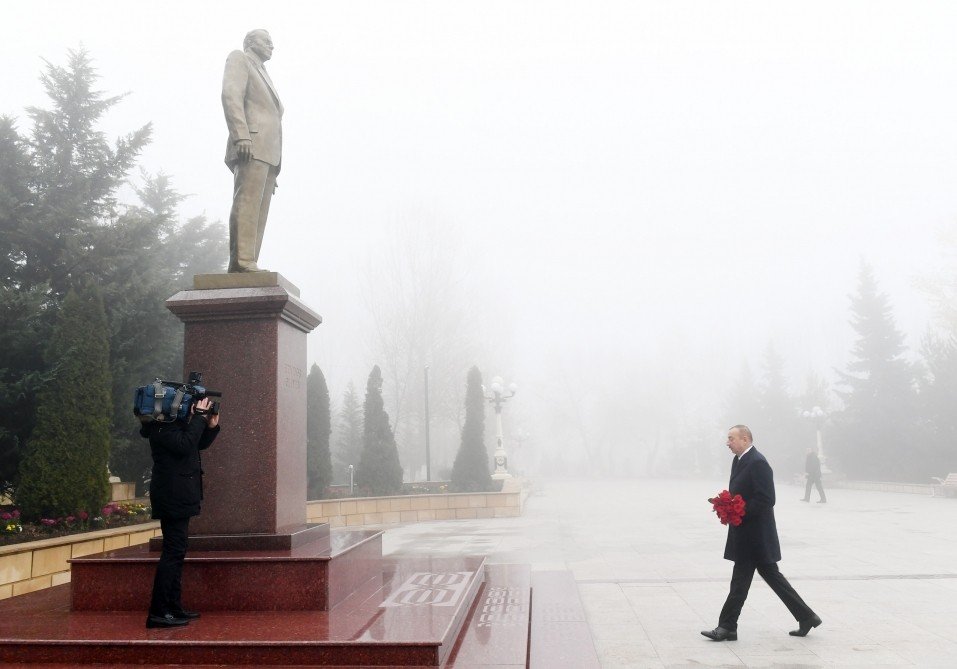 Prezident İlham Əliyev Şamaxıda səfərdədir