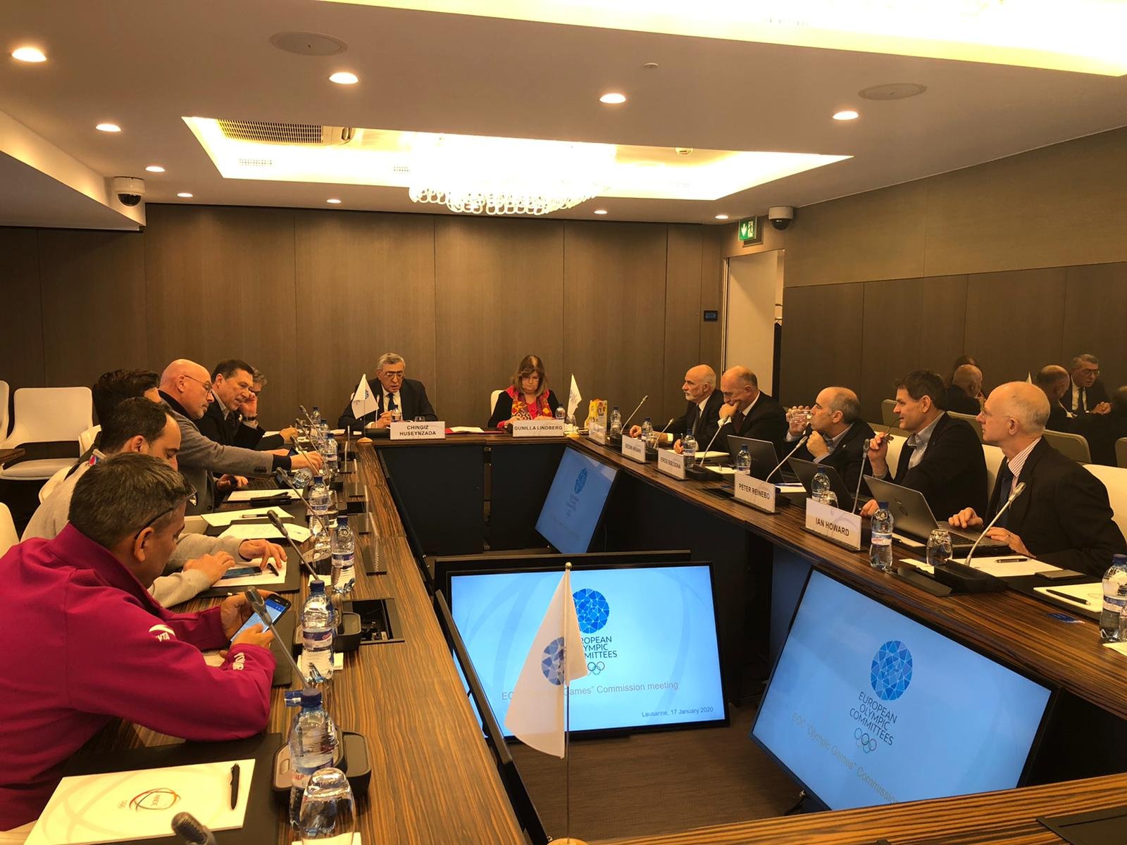 Çingiz Hüseynzadənin sədrliyi ilə Avropa Olimpiya Komitəsinin iclası keçirilib (FOTO)