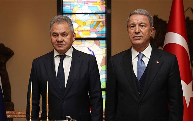 Rusiya və Türkiyə müdafiə nazirlərinin telefon danışığı oldu 1616694213 akar shoyqu.jpg