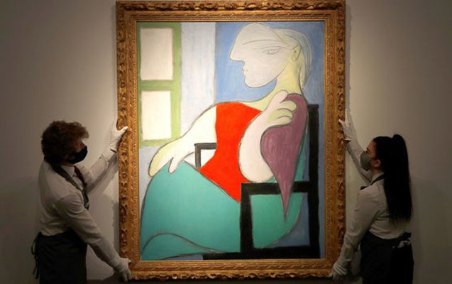 Pikassonun əsəri 103,4 milyon dollara satıldı 1620985215 2021 04 22t113908z 110861057 rc2z0n9af5o2 rtrmadp 3 art auction christies 1 .jpg