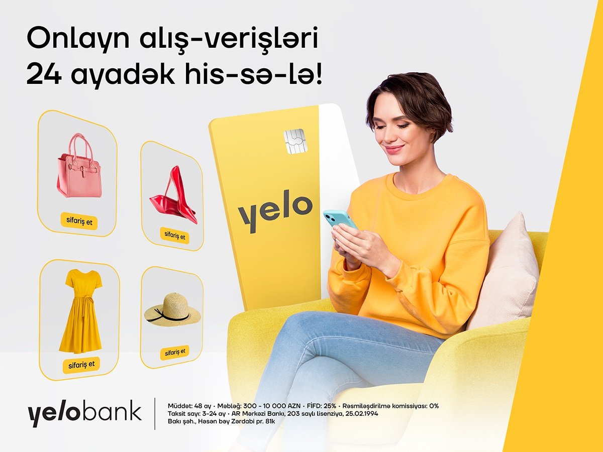 Yelo kredit kartı ilə onlayn alış-verişlərinizdə sərfəli taksit imkanı 1691647410 6654yelo.jpg