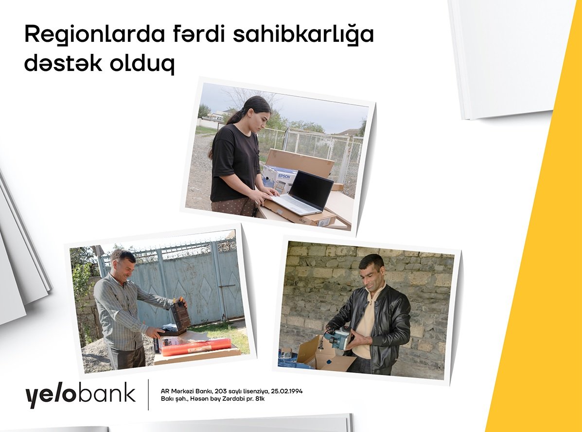 Yelo Bank daha 3 vətəndaşa biznesə başlamaq üçün dəstək göstərib 1696854817 yenifoto.jpg