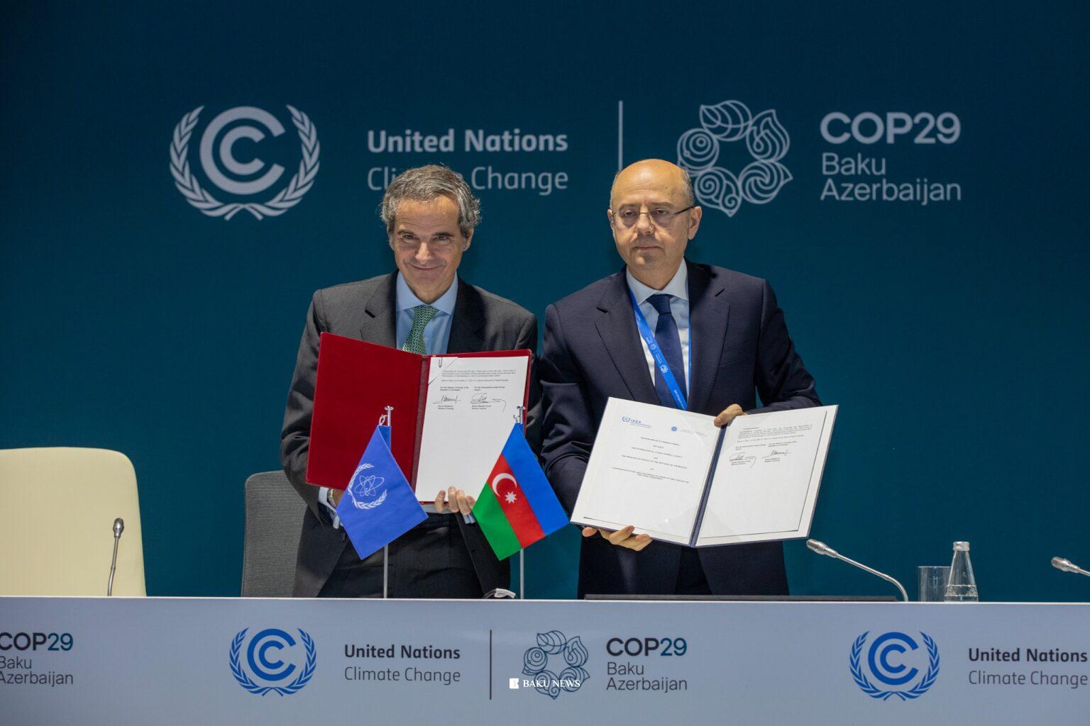 COP29-da Energetika Nazirliyi ilə Beynəlxalq Atom Enerjisi Agentliyi arasında Əməkdaşlıq Memorandumu imzalanıb 4 Image 2024 11 13 At 17.21.31 1.jpeg