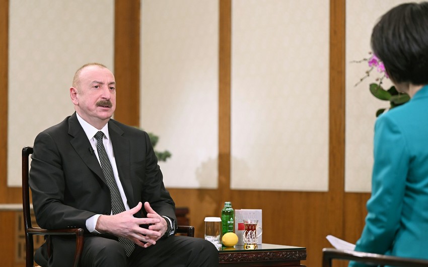 Prezident İlham Əliyev Pekində Çinin CGTN telekanalına müsahibə verib 9e450857 98e7 3efd 814c 91d1eeb4958f 850.jpg