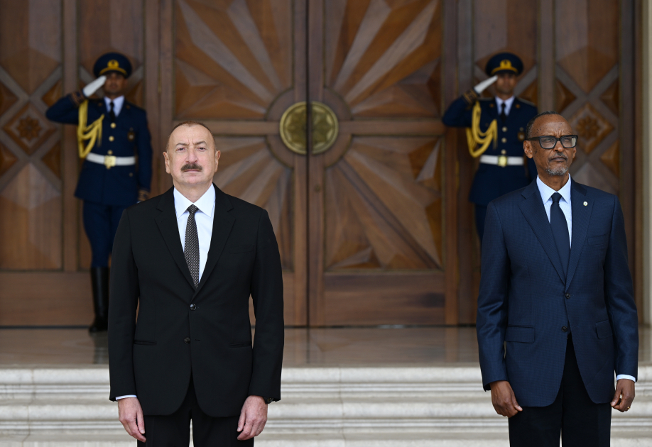 Ruanda Prezidentinin rəsmi qarşılanma mərasimi olub 4