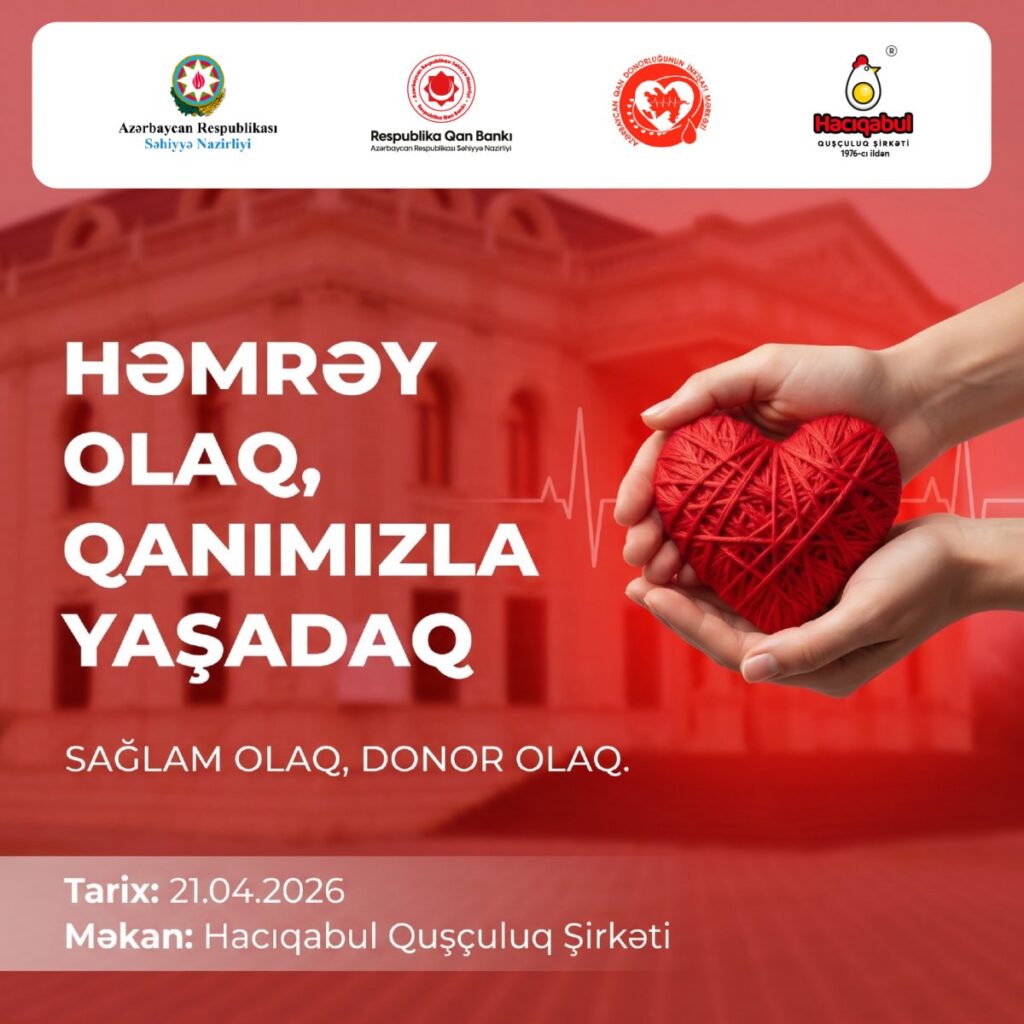 Könüllü qanvermə aksiyası keçiriləcək Alma yzeyi 3 100jpg 69e08fed6e61c