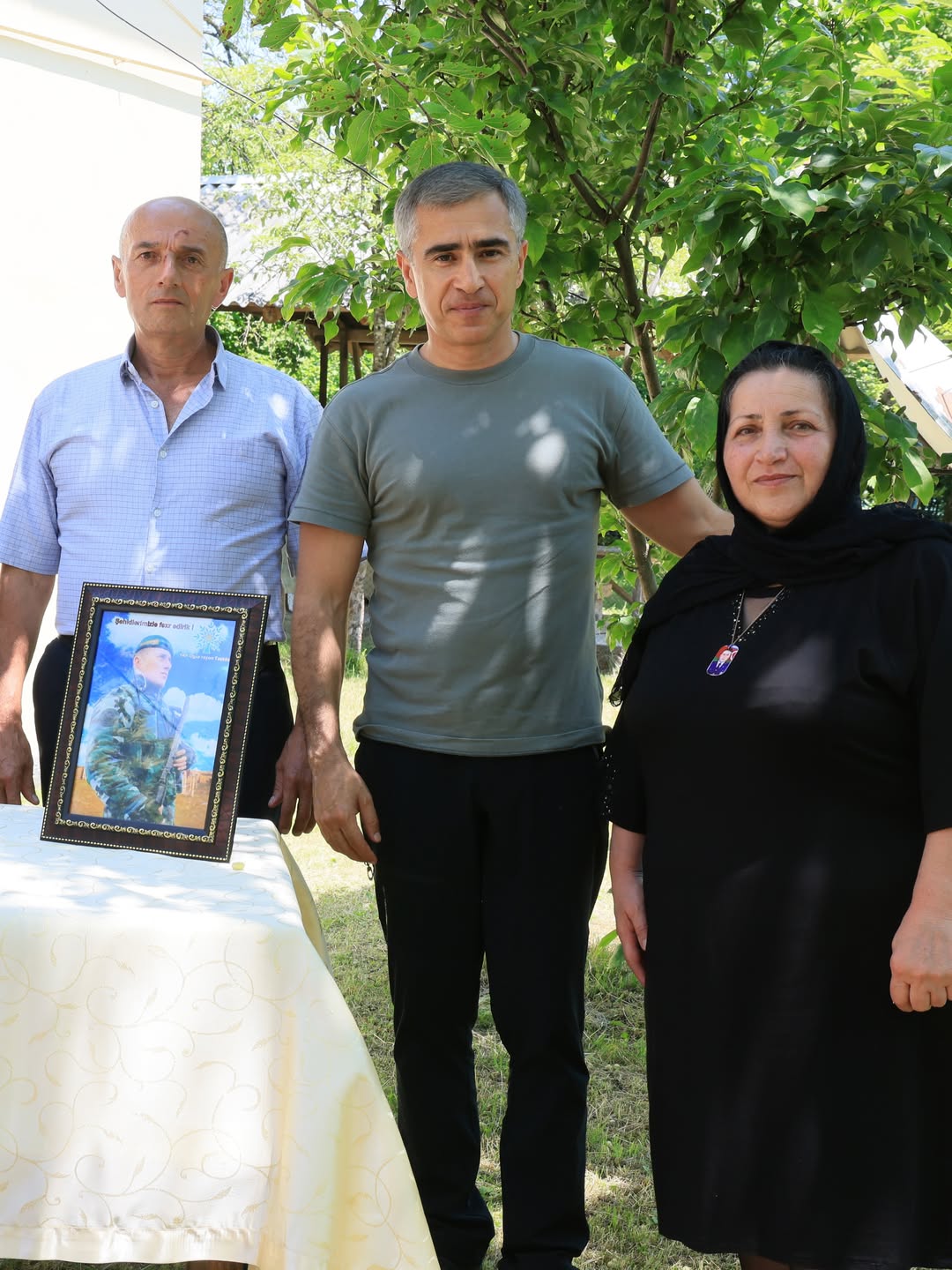 Anar Ələkbərov Oğuzda şəhid ailəsinin qonağı oldu - Şəkil 11
