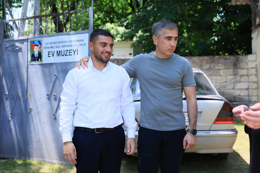 Anar Ələkbərov Oğuzda şəhid ailəsinin qonağı oldu - Şəkil 14
