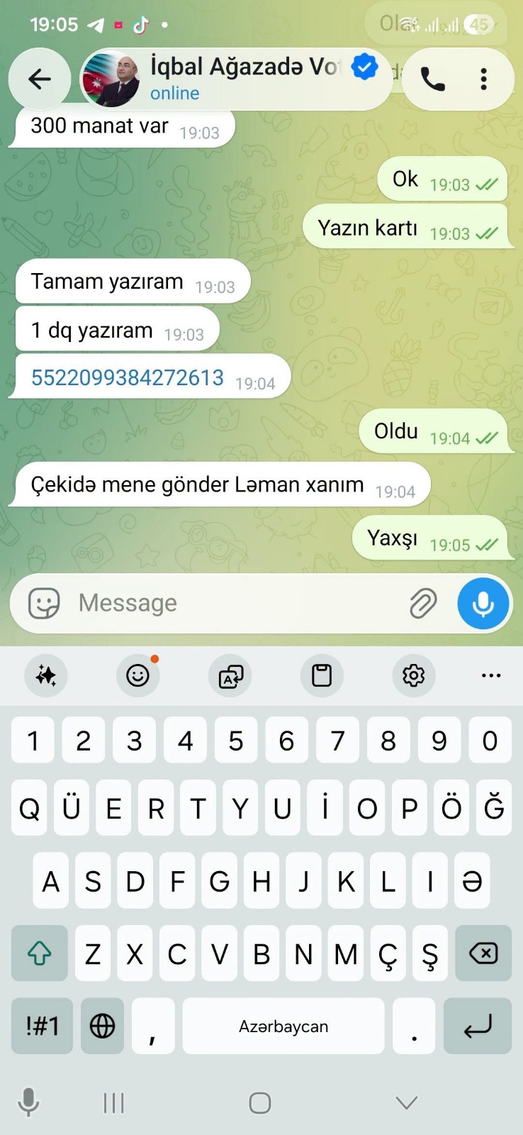 Ləman Ələşrəfqızını aldatdılar - Şəkil 1