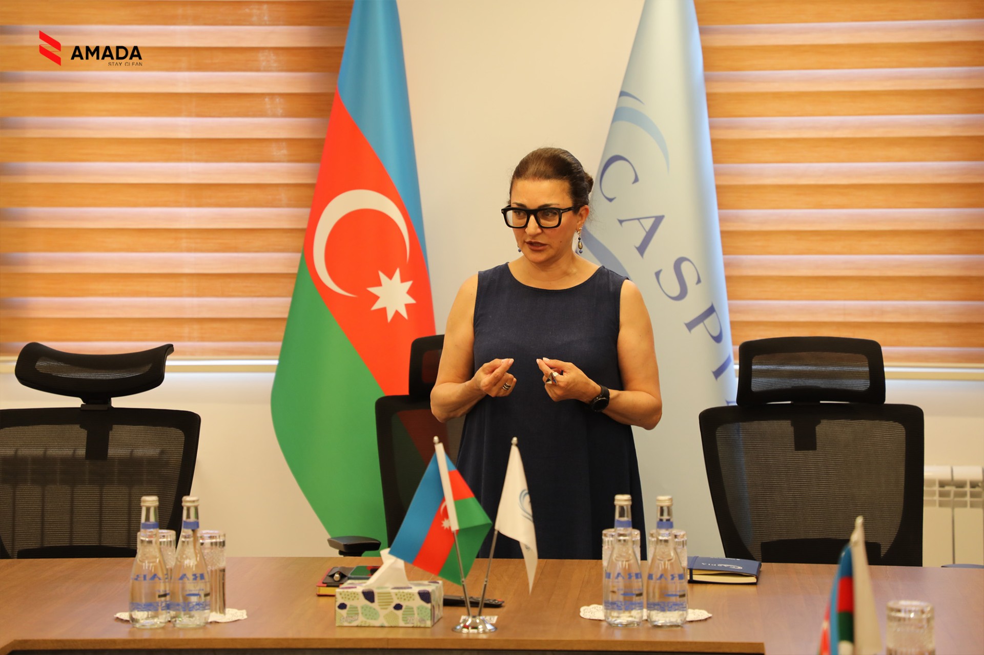 AMADA-nın icraçı direktoru CASPIA Analitik Mərkəzinin qonağı oldu - Şəkil 8