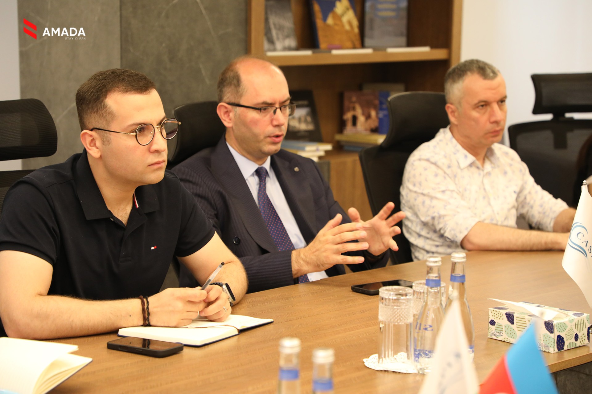 AMADA-nın icraçı direktoru CASPIA Analitik Mərkəzinin qonağı oldu - Şəkil 10
