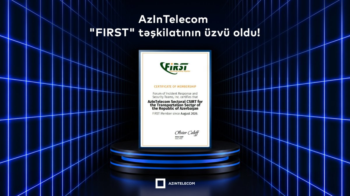 “AzInTelecom”un kibertəhlükəsizlik xidməti qlobal səviyyədə tanındı