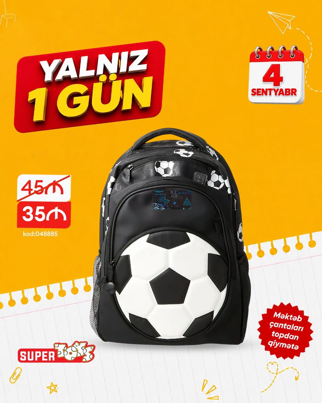 Məktəb çantaları almaq istəyənlərin NƏZƏRİNƏ! - BÖYÜK ENDİRİMLƏR BAŞLADI - Şəkil 5