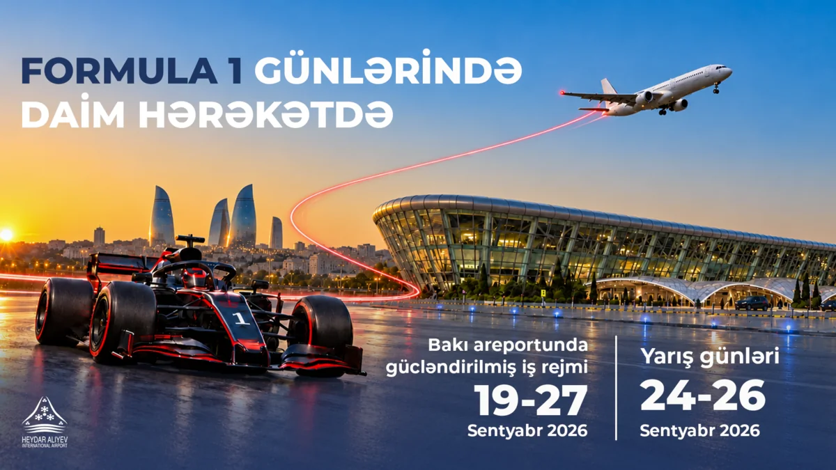 Bakı Aeroportu Formula 1 ərəfəsində gücləndirilmiş iş rejimində fəaliyyət göstərəcək - Şəkil 1