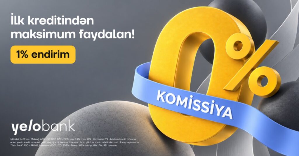 İlk kredit müraciətinə 1% endirim və 0% komissiya! Sift kredit pr azejpg 6aba3a6da7697